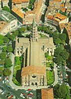 Toulouse, Basilique Saint-Sernin, Vue aerienne